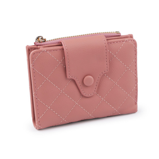 Damen geldbörse gesteppt 9 x 12 cm - Grau-trüb (1 Stück) Damen geldbörse gesteppt 9 x 12 cm - Grau-trüb (1 Stück)