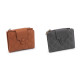 Damen geldbörse gesteppt 9 x 12 cm - Grau-trüb (1 Stück) Damen geldbörse gesteppt 9 x 12 cm - Grau-trüb (1 Stück)