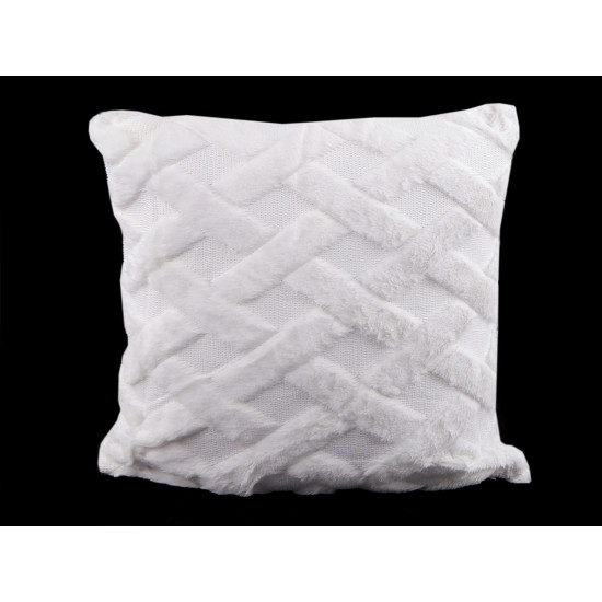 Poszewka na poduszkę 45x45 cm pluszowa - White (2 Sztuki) Poszewka na poduszkę 45x45 cm pluszowa - White (2 Sztuki)