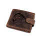 Férfi pénztárca bőr, halásznak, motorosnak 9,5x12 cm - Barna konyak (1 Darab) Férfi pénztárca bőr, halásznak, motorosnak 9,5x12 cm - Barna konyak (1 Darab)
