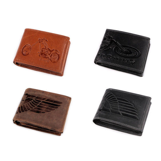 Férfi pénztárca bőr, halásznak, motorosnak 9,5x12 cm - Barna konyak (1 Darab) Férfi pénztárca bőr, halásznak, motorosnak 9,5x12 cm - Barna konyak (1 Darab)
