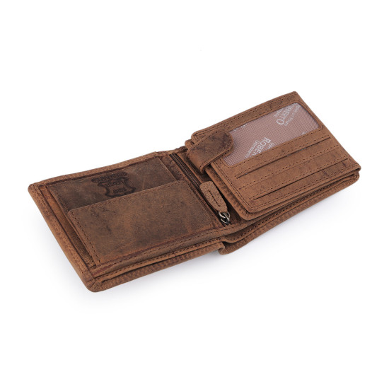 Férfi pénztárca bőr, halásznak, motorosnak 9,5x12 cm - Barna konyak (1 Darab) Férfi pénztárca bőr, halásznak, motorosnak 9,5x12 cm - Barna konyak (1 Darab)
