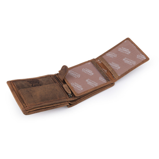 Férfi pénztárca bőr, halásznak, motorosnak 9,5x12 cm - Barna konyak (1 Darab) Férfi pénztárca bőr, halásznak, motorosnak 9,5x12 cm - Barna konyak (1 Darab)