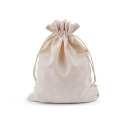 Bolsa de regalo de lino 17x22 cm - Crudo claro (1 Pieza)