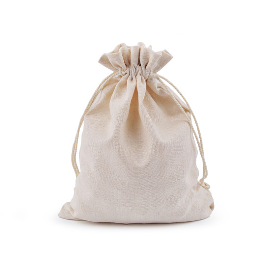 Bolsa de regalo de lino 17x22 cm - Crudo claro (50 Piezas) Bolsa de regalo de lino 17x22 cm - Crudo claro (50 Piezas)