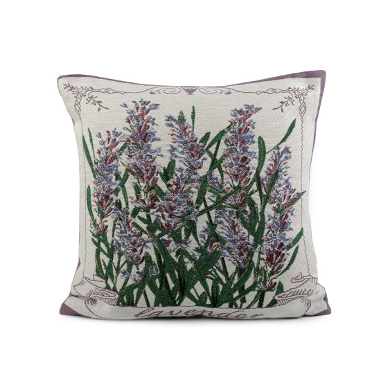 Tapestry type pillow cover - lavender, rose 45x45 cm - Burlap (4 Pieces) Tapestry type pillow cover - lavender, rose 45x45 cm - Burlap (4 Pieces)