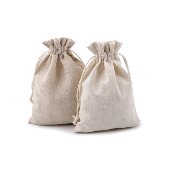 Bolsa de regalo de lino 13x18 cm - Crudo claro (1 Pieza) Bolsa de regalo de lino 13x18 cm - Crudo claro (1 Pieza)