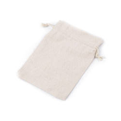 Bolsa de regalo de lino 13x18 cm - Crudo claro (1 Pieza)