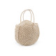 Crocheted raffia handbag with zipper 33x37 cm - Ecru light (1 Piece) Crocheted raffia handbag with zipper 33x37 cm - Ecru light (1 Piece)