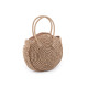 Crocheted raffia handbag with zipper 33x37 cm - Ecru light (1 Piece) Crocheted raffia handbag with zipper 33x37 cm - Ecru light (1 Piece)