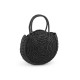 Crocheted raffia handbag with zipper 33x37 cm - Ecru light (1 Piece) Crocheted raffia handbag with zipper 33x37 cm - Ecru light (1 Piece)
