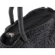 Crocheted raffia handbag with zipper 33x37 cm - Ecru light (1 Piece) Crocheted raffia handbag with zipper 33x37 cm - Ecru light (1 Piece)