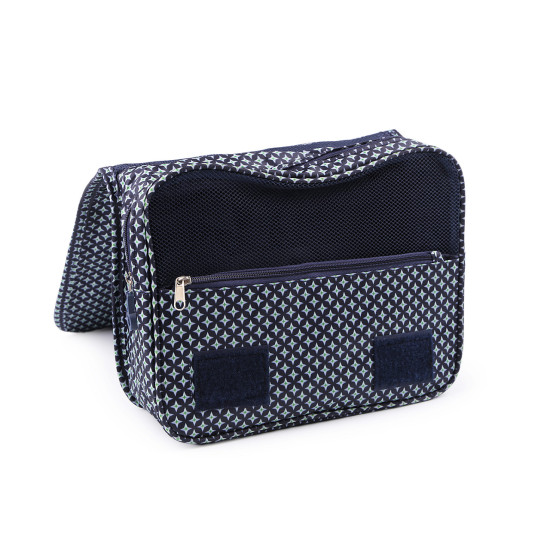 Férfi kozmetikai táska / akasztható szervező 22x24 cm - Blue dark (1 Darab) Férfi kozmetikai táska / akasztható szervező 22x24 cm - Blue dark (1 Darab)