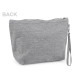 Cosmetic bag / polyester case 20x30 cm - Grey (4 Pieces) Cosmetic bag / polyester case 20x30 cm - Grey (4 Pieces)