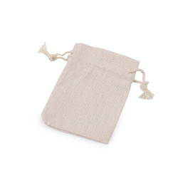 Bolsa de regalo de lino 7x9 cm - Crudo claro (1 Pieza)