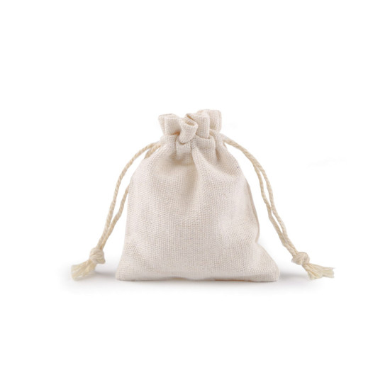 Bolsa de regalo de lino 7x9 cm - Crudo claro (10 Piezas) Bolsa de regalo de lino 7x9 cm - Crudo claro (10 Piezas)