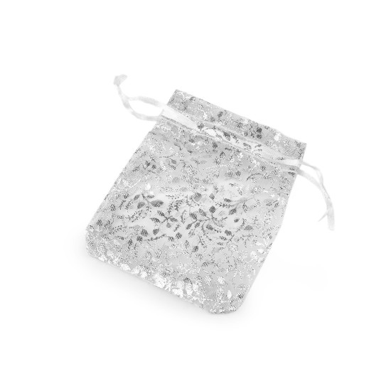 Woreczek podarunkowy 9x11 cm organza - White (100 Sztuki)