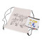 Cotton bag / drawstring school bag for diy painting 27x35 cm - Ecru light (1 Piece)