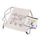 Cotton bag / drawstring school bag for diy painting 27x35 cm - Ecru light (1 Piece) Cotton bag / drawstring school bag for diy painting 27x35 cm - Ecru light (1 Piece)