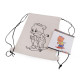 Cotton bag / drawstring school bag for diy painting 27x35 cm - Ecru light (1 Piece) Cotton bag / drawstring school bag for diy painting 27x35 cm - Ecru light (1 Piece)