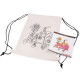 Cotton bag / drawstring school bag for diy painting 27x35 cm - Ecru light (1 Piece) Cotton bag / drawstring school bag for diy painting 27x35 cm - Ecru light (1 Piece)