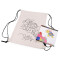 Bolsa de algodón con cordón para pintar 27x35 cm - Crudo claro (1 Pieza)