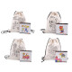 Cotton bag / drawstring school bag for diy painting 27x35 cm - Ecru light (1 Piece) Cotton bag / drawstring school bag for diy painting 27x35 cm - Ecru light (1 Piece)