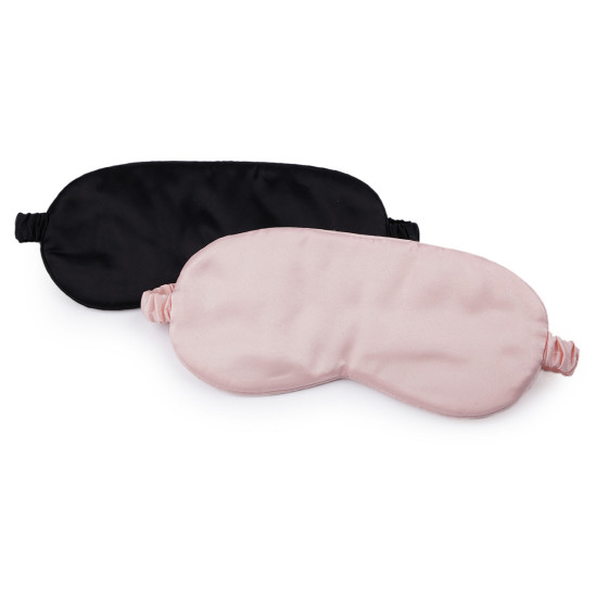 Antifaz de raso para dormir - Negro (1 Pieza) Antifaz de raso para dormir - Negro (1 Pieza)