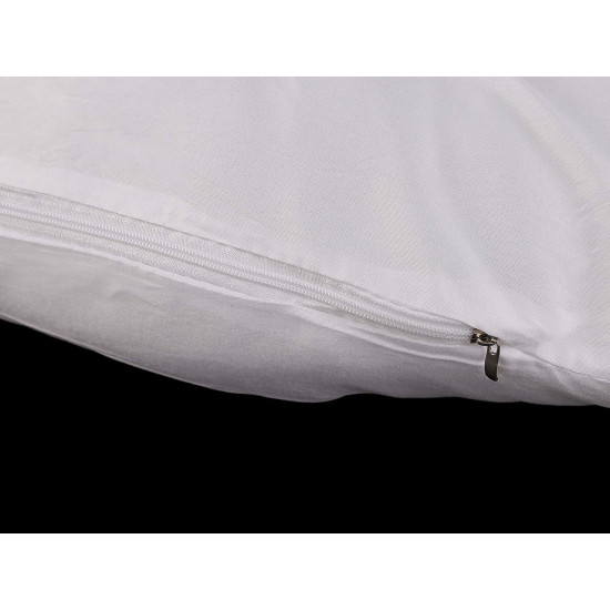 Hollow fiber pillow / pillow pes insert 45x45 cm 400 g with zipper - White (4 Pieces)