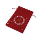 Christmas gift bag 20x30 cm jute imitation reindeer - Red (1 Piece) Christmas gift bag 20x30 cm jute imitation reindeer - Red (1 Piece)