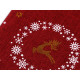 Christmas gift bag 20x30 cm jute imitation reindeer - Red (1 Piece) Christmas gift bag 20x30 cm jute imitation reindeer - Red (1 Piece)