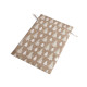Sac cadeau de noël avec paillettes, 30 x 40 cm, imitation jute - Ecru natural (1 Pièce) Sac cadeau de noël avec paillettes, 30 x 40 cm, imitation jute - Ecru natural (1 Pièce)