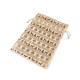 Sac cadeau de noël avec imprimé métallisé, 20 x 30 cm, imitation jute - Écru lumineux (1 Pièce) Sac cadeau de noël avec imprimé métallisé, 20 x 30 cm, imitation jute - Écru lumineux (1 Pièce)