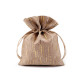 Sac cadeau avec effet doré, 13 x 18 cm, imitation de jute - Ecru natural (10 Pièces) Sac cadeau avec effet doré, 13 x 18 cm, imitation de jute - Ecru natural (10 Pièces)
