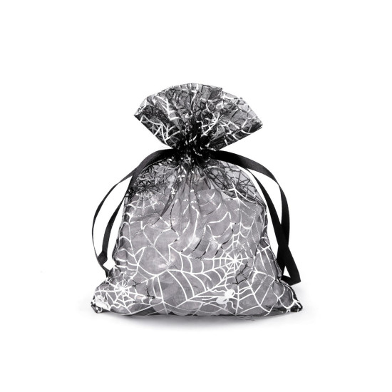 Sacchetto regalo in organza / sacchetto per halloween, dimensioni: 13 x 18 cm - Nero (10 Pezzi) Sacchetto regalo in organza / sacchetto per halloween, dimensioni: 13 x 18 cm - Nero (10 Pezzi)