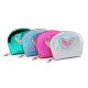 Girl's wallet, heart with sand sequins 10.5x13 cm - Blue light (1 Piece) Girl's wallet, heart with sand sequins 10.5x13 cm - Blue light (1 Piece)