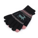 Knitted gloves with lining, unisex, touch-screen - Pink (1 Pair) Knitted gloves with lining, unisex, touch-screen - Pink (1 Pair)