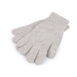 Knitted gloves unisex - Very light grey (1 Pair)