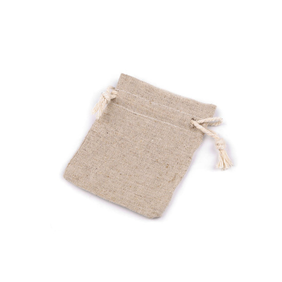 Bolsa de regalo de lino 8x10 cm - Arpillera (10 Piezas) Bolsa de regalo de lino 8x10 cm - Arpillera (10 Piezas)