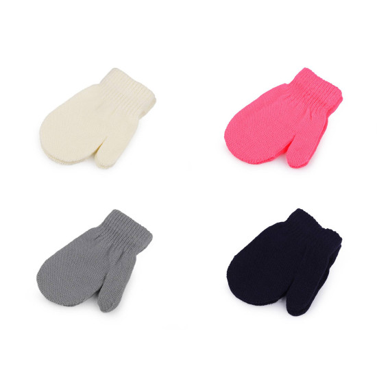 Children's knitted gloves / mittens - Creamy light (1 Pair) Children's knitted gloves / mittens - Creamy light (1 Pair)