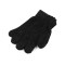 Children's chenille gloves - Black (1 Pair)