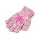 Girls' knitted gloves with snowflake - Grey (1 Pair) Girls' knitted gloves with snowflake - Grey (1 Pair)