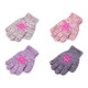 Girls' knitted gloves with snowflake - Grey (1 Pair) Girls' knitted gloves with snowflake - Grey (1 Pair)