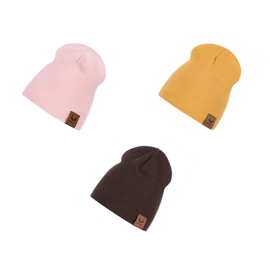 Cotton hat for children - Mustard (1 Piece)