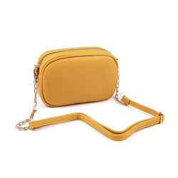 Borsa a tracolla da donna/ragazza, dimensioni: 13,5 x 20 cm - Senape (1 Pezzo)
