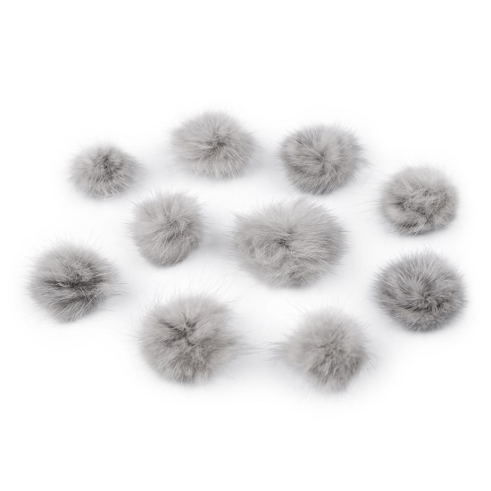 Aplikacja pompon futerkowy ø3 cm - Pudrowy (100 Sztuki) Aplikacja pompon futerkowy ø3 cm - Pudrowy (100 Sztuki)