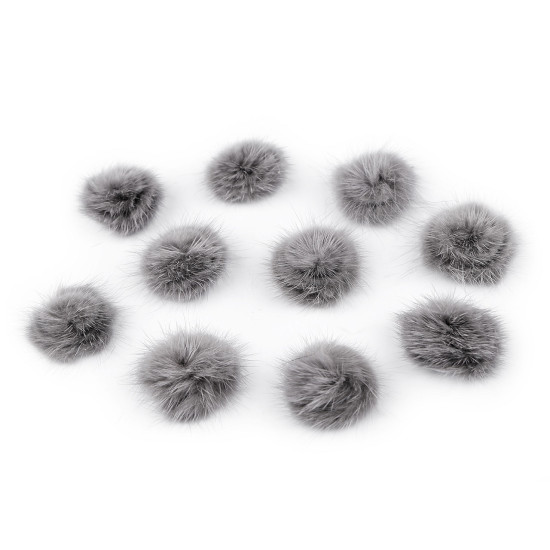 Aplikacja pompon futerkowy ø3 cm - Pudrowy (100 Sztuki) Aplikacja pompon futerkowy ø3 cm - Pudrowy (100 Sztuki)