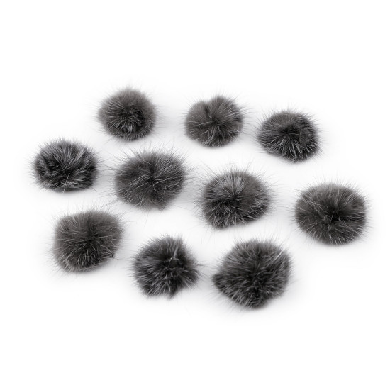 Aplikacja pompon futerkowy ø3 cm - Pudrowy (100 Sztuki) Aplikacja pompon futerkowy ø3 cm - Pudrowy (100 Sztuki)