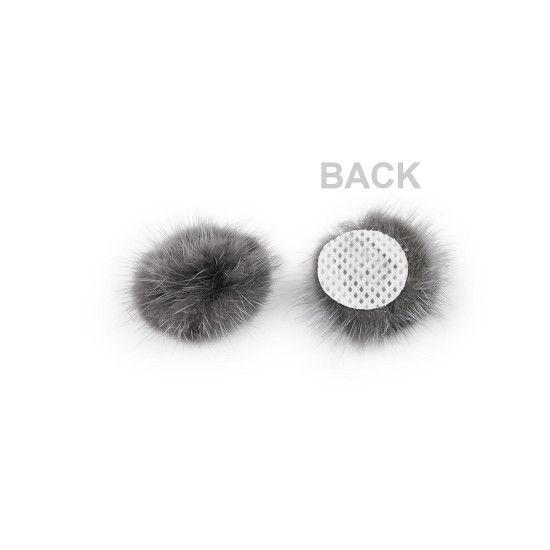 Aplikacja pompon futerkowy ø3 cm - Pudrowy (100 Sztuki) Aplikacja pompon futerkowy ø3 cm - Pudrowy (100 Sztuki)