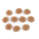Aplikacja pompon futerkowy ø3 cm - Pudrowy (100 Sztuki) Aplikacja pompon futerkowy ø3 cm - Pudrowy (100 Sztuki)